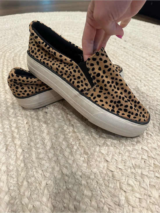 Restricted Shoes - Restricted Tan and Black Cheetah Print Slip-On Espadrilles